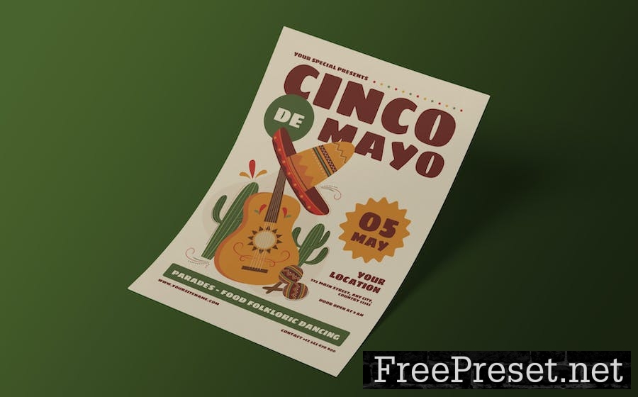 Cinco De Mayo Celebration Flyer JMDAT7P