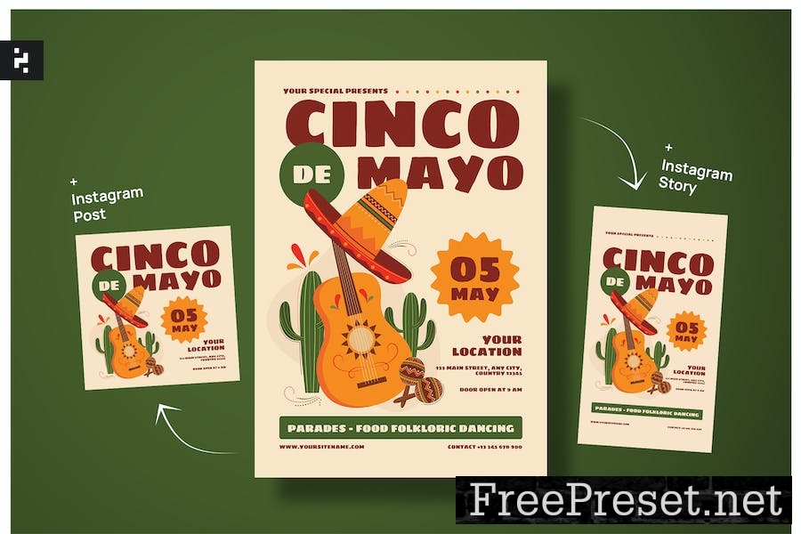 Cinco De Mayo Celebration Flyer JMDAT7P