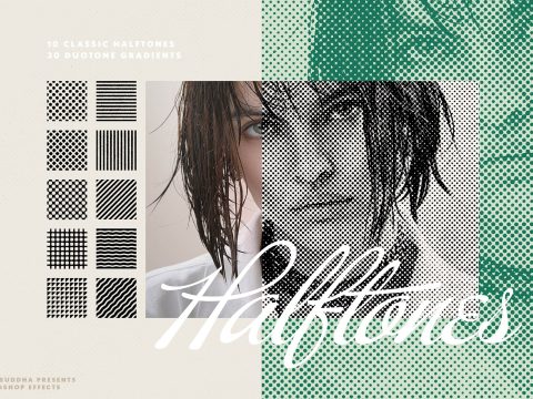 Classic Halftone Photo Effects 11017999