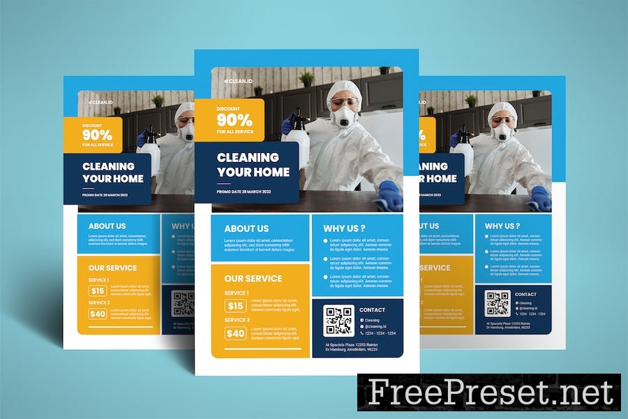 Cleaning Service - Flyer Design Q26UUUA