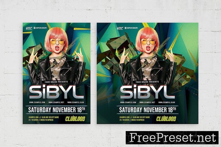 Club Flyer Template CVHXT6L