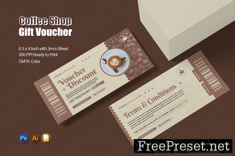 Coffee Shop Gift Voucher 99A3NTU