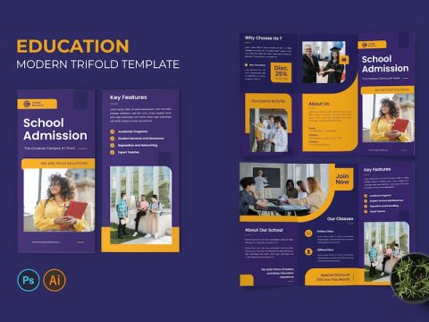 College Education Trifold Brochure