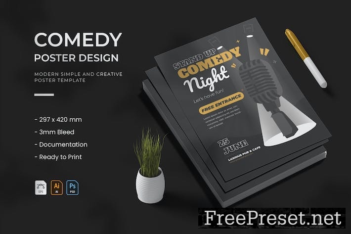 Comedy Night - Poster T7LEWPA