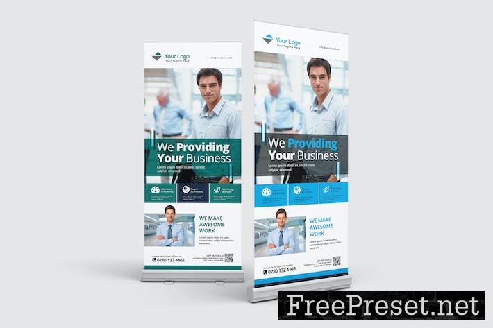 Corporate Roll Up Banner FQWZZ6Z