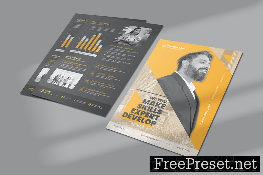 Corporate Solutions Flyer Template 34LTKY3