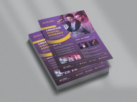 Creative Digital Agency Flyer Template HVVSW6R