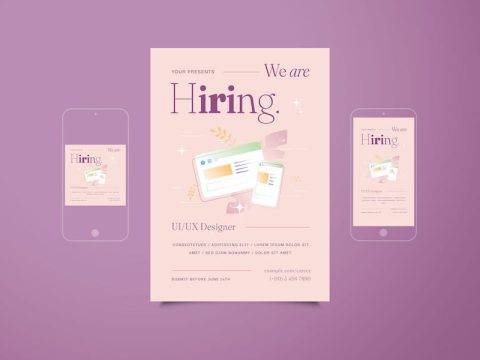 Creative Hiring Flyer Set QSBJR8C