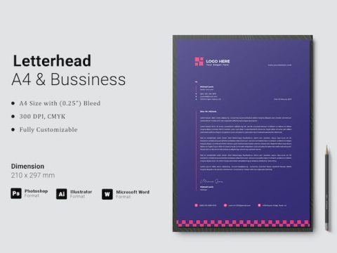 Creative Letterhead Template RBY8GBL