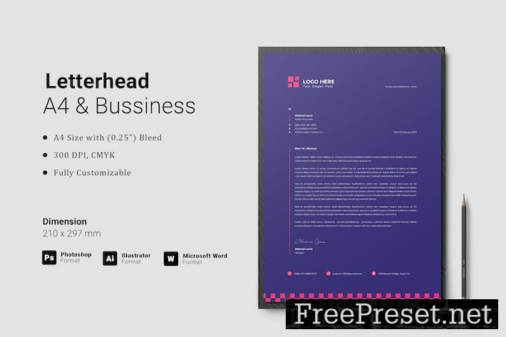 Creative Letterhead Template RBY8GBL