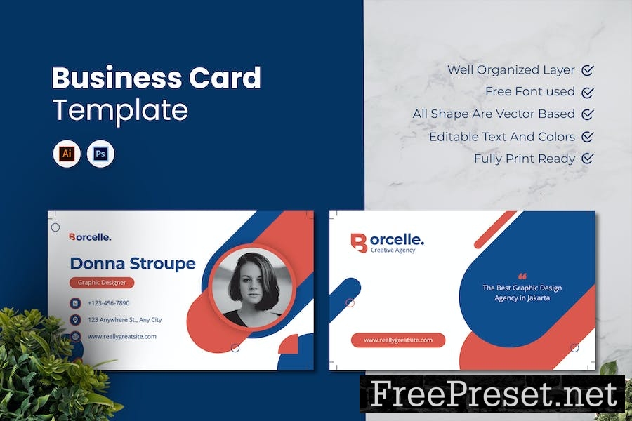 Creative Name Business Card FJT92BF