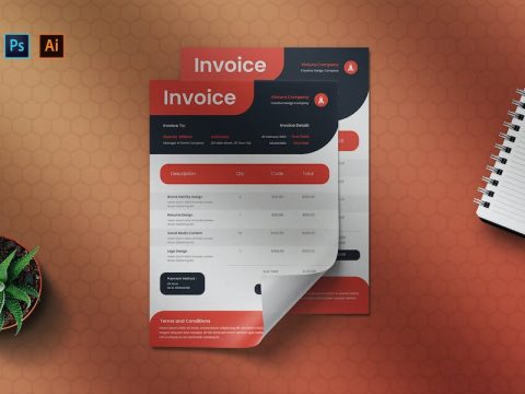 Creative Rounded - Invoice Template EV8MJC4