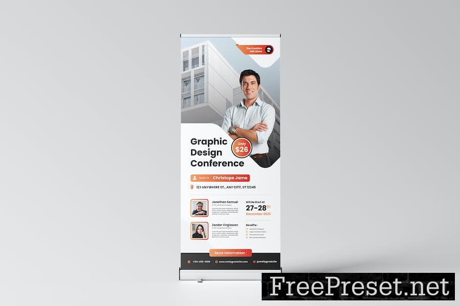 Creative Talk Roll Up Banner 4HC6KHZ