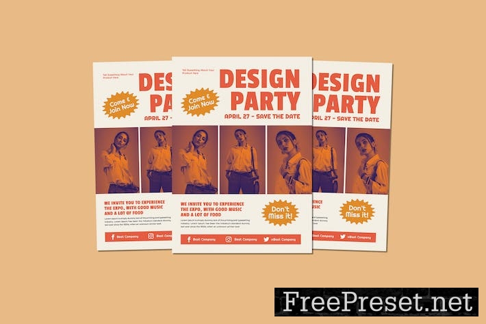 Design Party Flyers CKN48TA