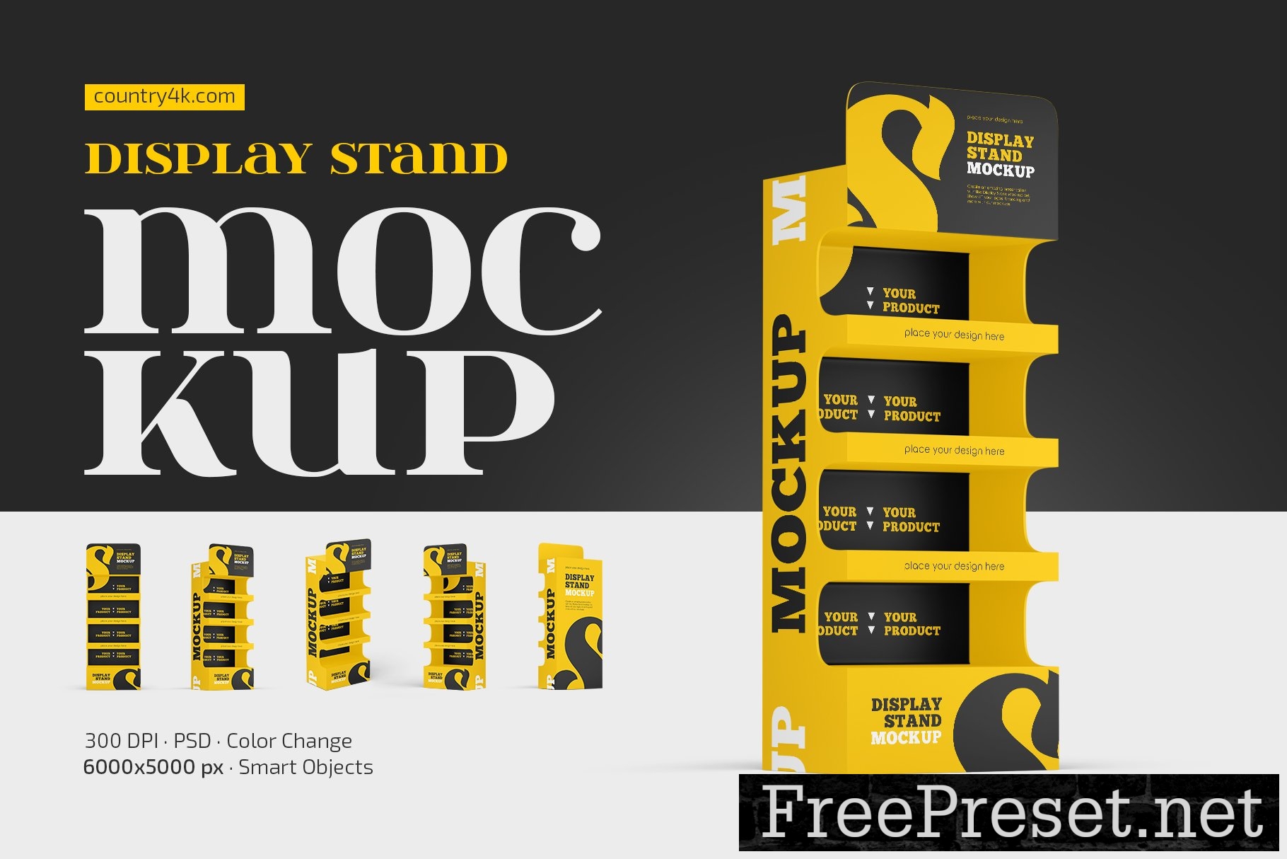 Display Stand Mockup Set 12785159