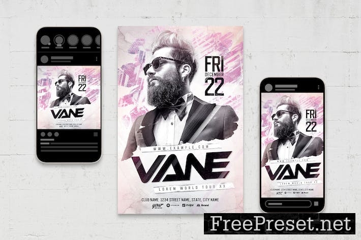 DJ Flyer Template 2HQZ49L