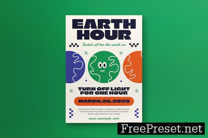 Earth Hour Day Flyer ZS3ZJWZ