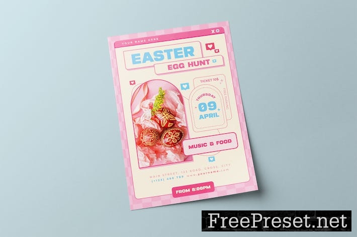 Easter Egg Hunt Flyer 3S92BZJ