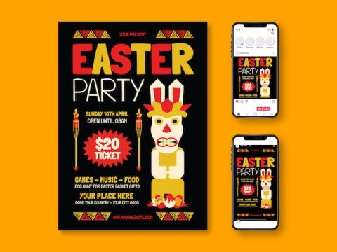 Easter Party Flyer XQECW39