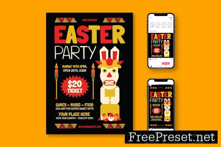 Easter Party Flyer XQECW39