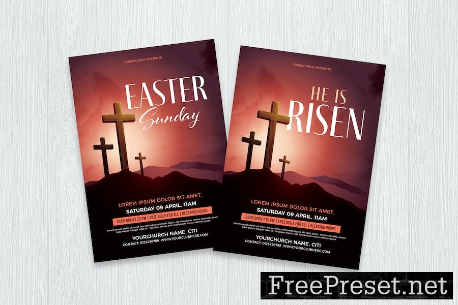 Easter Sunday / Church Flyer B5SZF72