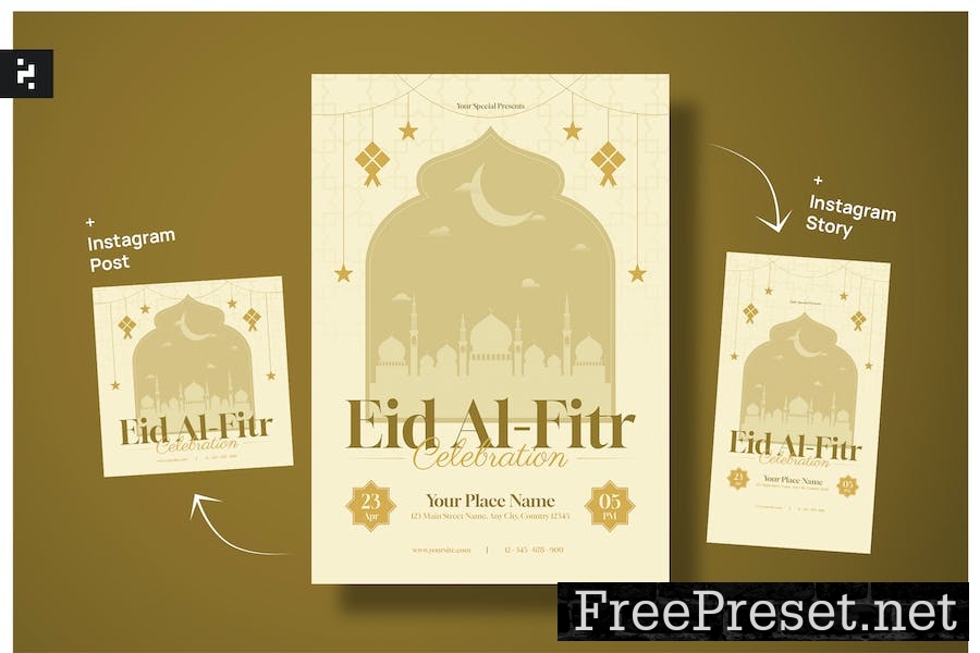 Eid Al Fitr Celebration Flyer 29XXAT3