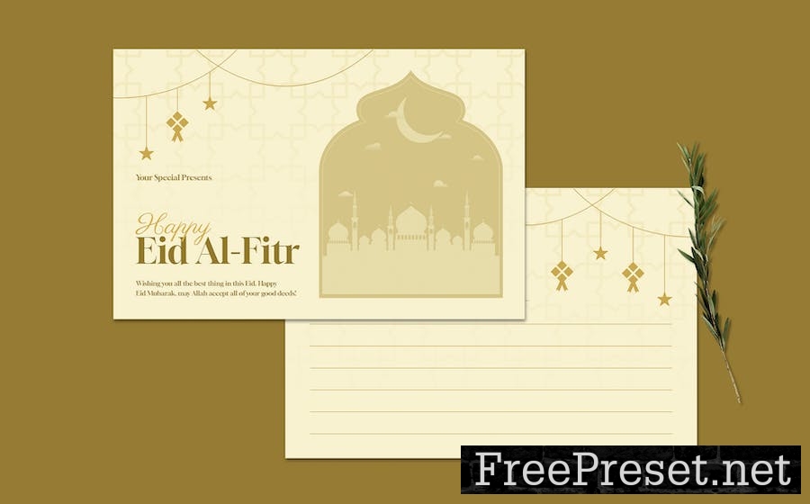 Eid Al Fitr Greeting Card