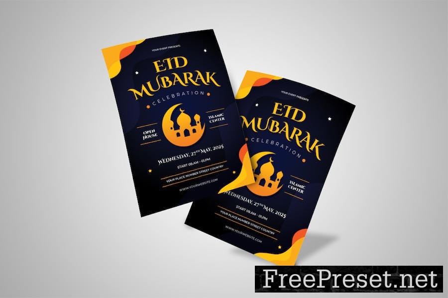 Eid Mubarak Flyer 9KBDV73