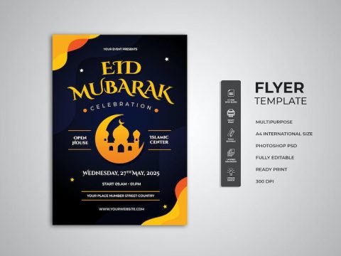 Eid Mubarak Flyer 9KBDV73