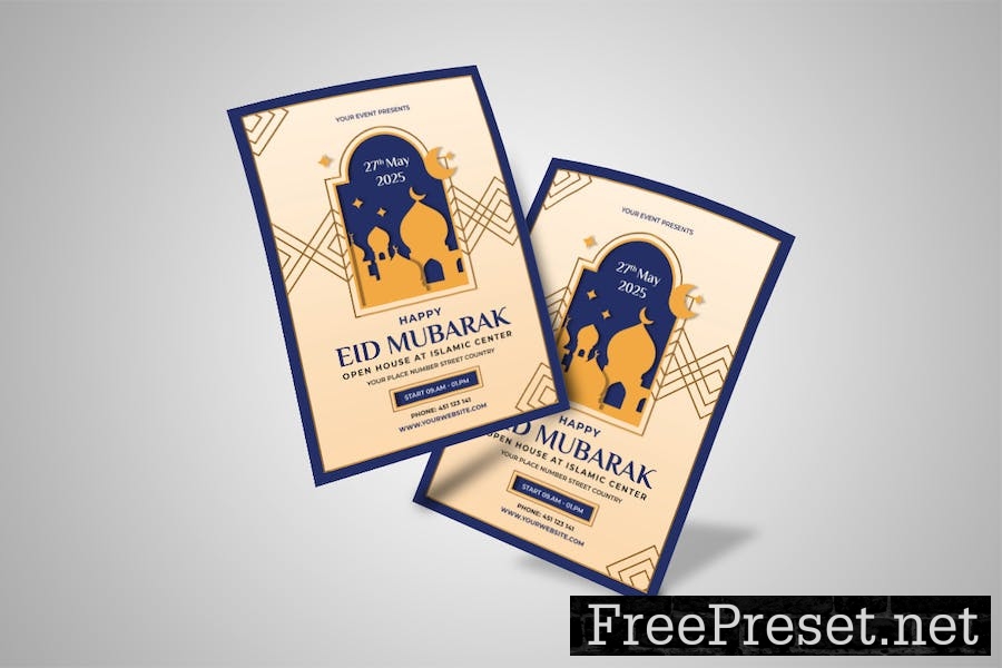 Eid Mubarak Flyer V8WCZEH