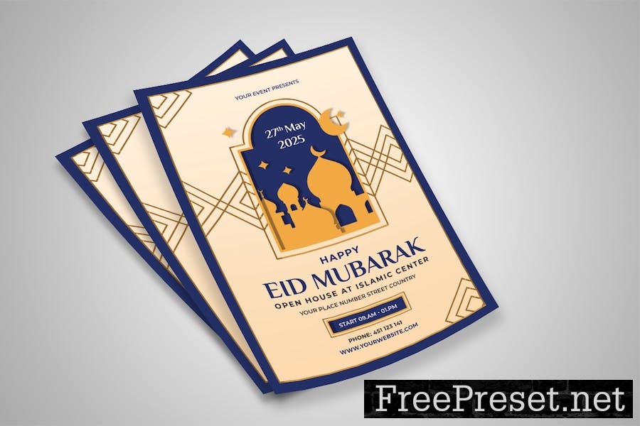 Eid Mubarak Flyer V8WCZEH