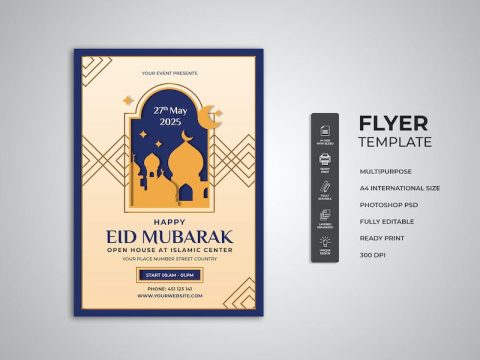 Eid Mubarak Flyer V8WCZEH