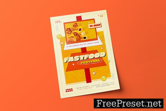 Fast Food Festival Flyer BUX3R77