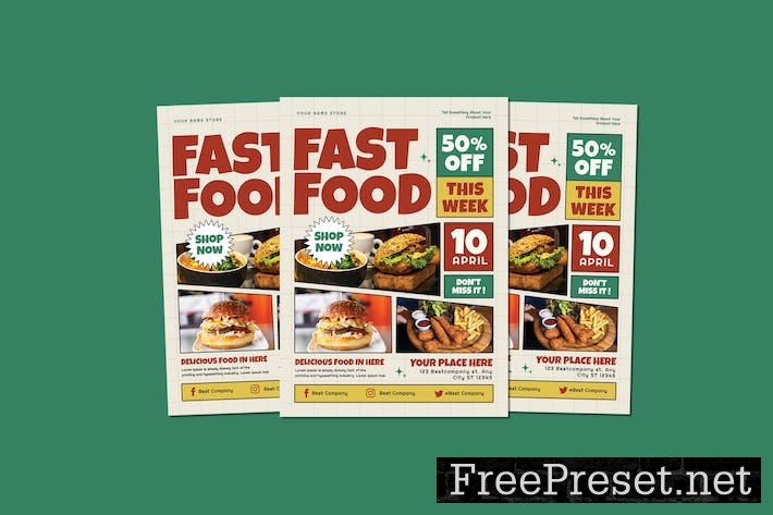 Fast Food Flyers X8T8GCL