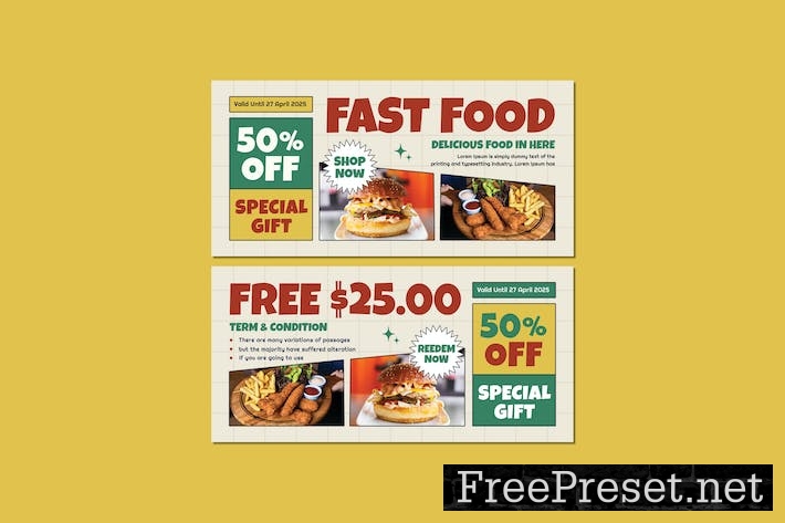 Fast Food Voucher JZJ8Q8F