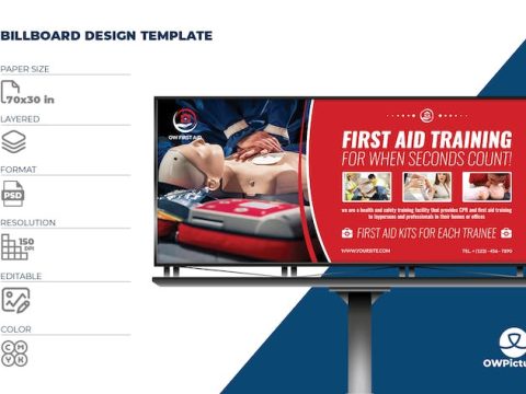 First Aid Billboard Template 7TUHVR9