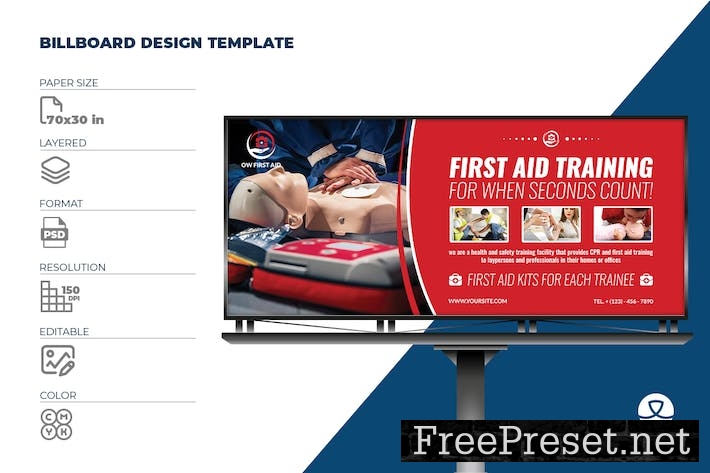 First Aid Billboard Template 7TUHVR9