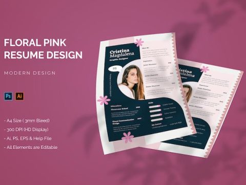 Floral Pink - Resume