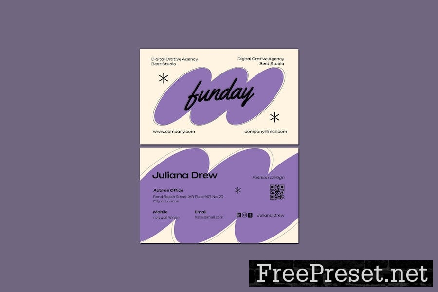 Funday Company Business Card ZR8DZQF