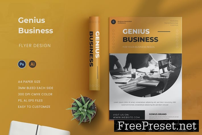 Genius Business Flyer MYGDT46