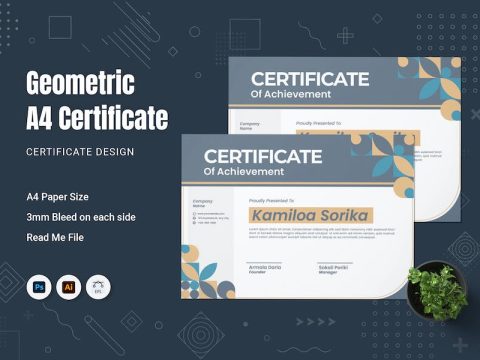 Geometric Certificate 82T5TUR