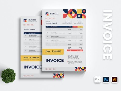 Geometry Concept Invoice 69X8QTD