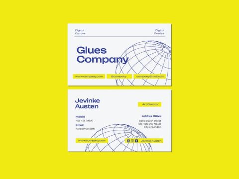 Glues Company Business Card ERQJN9M