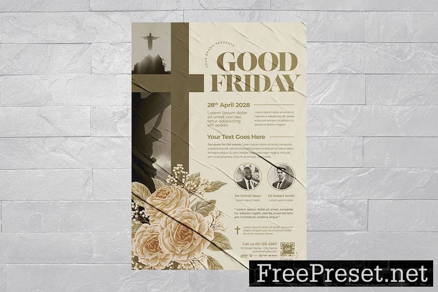 Good Friday Flyer Template ZCBS5PT