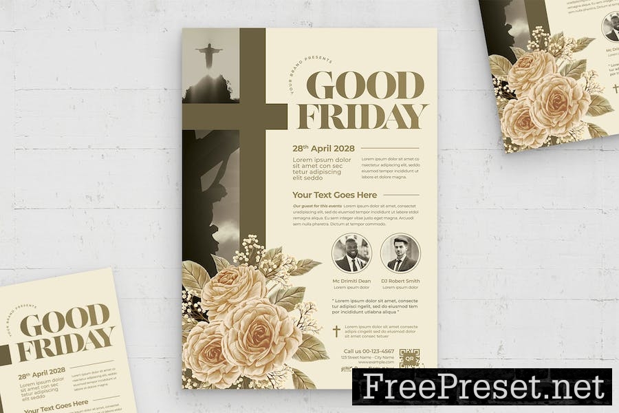 Good Friday Flyer Template ZCBS5PT