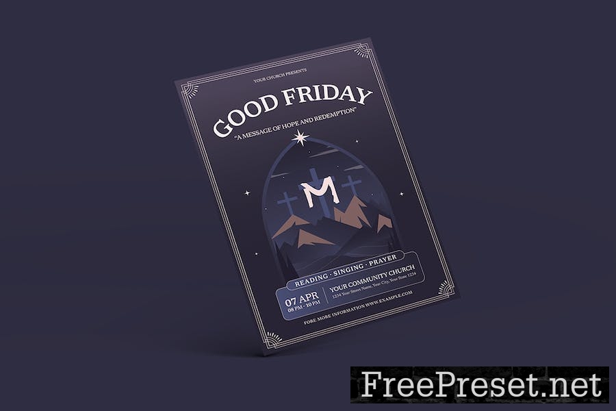 Good Friday Flyer Templates EJFZJ4T