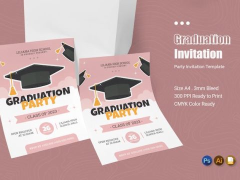 Graduation Class Party Invitation LGP3B7E