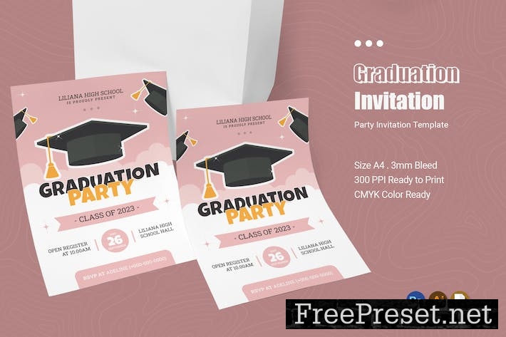 Graduation Class Party Invitation LGP3B7E