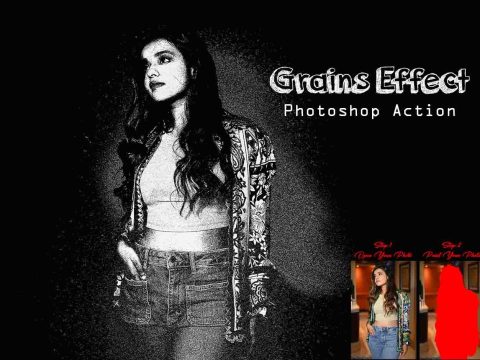 Grains Effect Photoshop Action 13446483