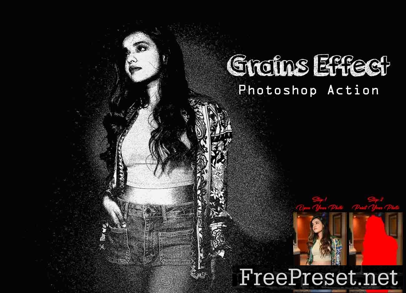 Grains Effect Photoshop Action 13446483